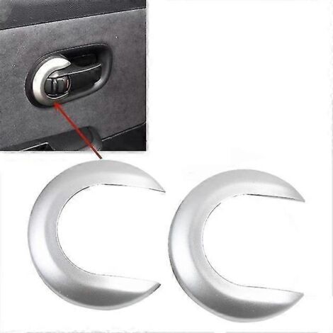 Cache de poignée de porte intérieure décorative pour Nissan Tiida 2005-2010 1.6 Livina NV200 - Poignées de porte intérieures - Argent brillant (1/5)
