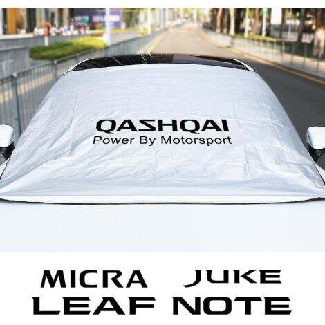 Pare-soleil de pare-brise de voiture de luxe, protection contre le soleil et la neige en hiver pour Nissan Qashqai J10 J11 Juke Note Rogue Micra Tiida Leaf Teana Accessoires auto - Pour Leaf (1/4)