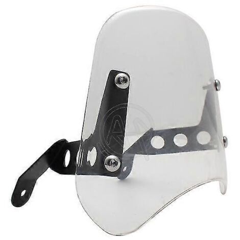 Pare-brise de phare de moto noir/fumé/transparent, déflecteur de vent universel pour Benelli Leoncino 250 (1/5)