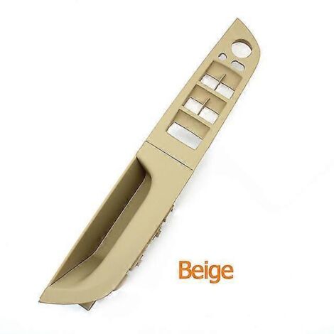 Cache de commande de lève-vitre côté conducteur et poignée de porte droite pour BMW Série 3 M3 E93 Cabriolet 320i 330i 335i - Poignées de porte intérieures - Beige gauche (1/5)