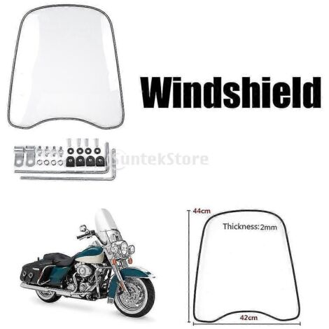 Pare-brise universel transparent pour PC ou moto, déflecteur de vent, protecteur de pare-brise - (1/5)