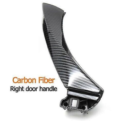 Cache de commande de lève-vitre côté conducteur et poignée de porte droite pour BMW Série 3 M3 E93 Cabriolet 320i 330i 335i - Poignées de porte intérieures - Fibre de carbone (côté droit) (1/5)