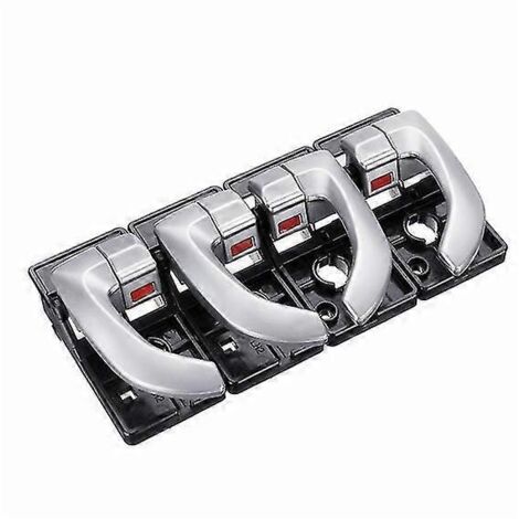 Poignées de porte intérieures de rechange (2 ou 4 pièces) pour Hyundai Tucson 2005-2009 (couleur argent) - Lot de 4 (1/5)