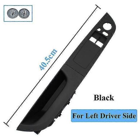 Poignée de porte intérieure gauche (accoudoir, interrupteur de lève-vitre) pour BMW Série 3 E92 Coupé 320i, 330i, 335i (2007-2014) - Noir (1/5)