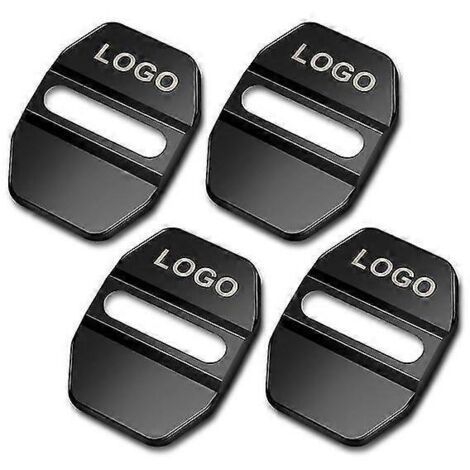 Lot de 4 protections de serrures de portières pour Mercedes-Benz AMG W212, W213, W205, W220, W210, W177, W222, W221, W202, W204, W176, GLS et GLC - Noir (1/5)