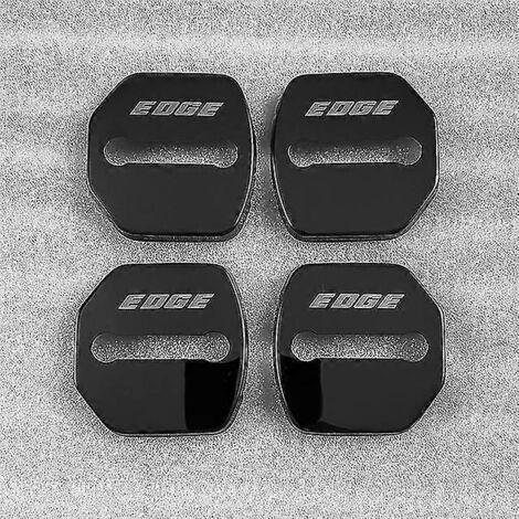 4 caches de serrure de porte en acier inoxydable pour Ford Edge 2016 2017 2018 2019 2020 - Accessoires de style automobile - Cache de protection pour serrure de porte (1/4)