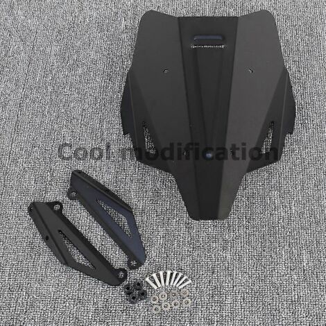 Déflecteur de pare-brise pour Yamaha MT-07 (2021-2022) - Accessoires moto en aluminium - Protection contre le vent (1/5)
