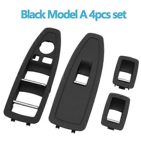 Cache-interrupteur de lève-vitre intérieur pour BMW Série 1 et 3 (F20, F30, F31, F34, F35, 318i, 320i, 330i, 335i) - Noir - Kit de 4 pièces (1/5)