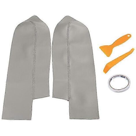 1 paire de panneaux de porte avant en cuir pour Honda CR-V 2007-2012 - Panneaux et pièces de porte intérieures - Gris (1/5)