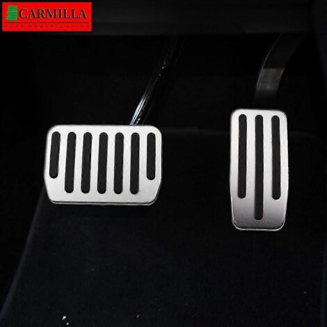 Couvre-pédales de voiture Carmilla en acier inoxydable pour Tesla Model 3 SX et Model X (2012-2021) Pédales Pour Model SX (1/5)