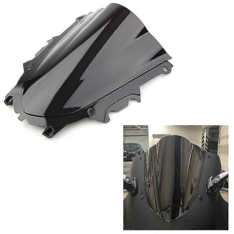 Déflecteur de vent pour pare-brise de moto Yamaha YZF R3 2019-2021 / YZF-R3 19-20-21, en plastique ABS noir (1/5)