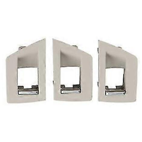 Panneau de commande de lève-vitre intérieur (3 pièces) pour BMW Série 5 F10 F18 (conduite à gauche) - Panneaux et pièces de porte intérieure - Beige et blanc (1/5)