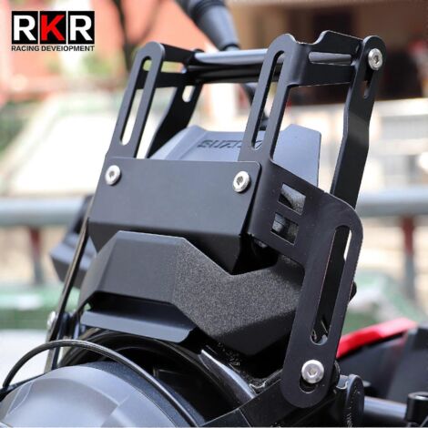 Support de rehaussement de pare-brise pour moto Suzuki DL250, avec fonction de levage et support de téléphone GPS réglable. (1/5)