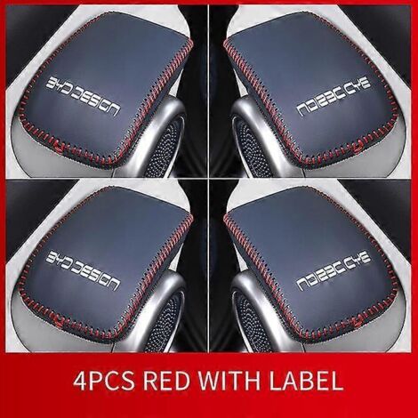 Housse de protection pour poignée de porte, housse en cuir, accessoires modifiés pour Atto 3 Byd Yuan Plus Ev - Poignées de porte intérieures - Lot de 4, bleu B (1/5)