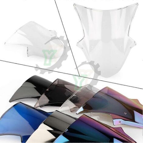 Déflecteur de vent pour pare-brise de moto style Café Racer Kawasaki Ninja ZX10R/ZX 10R (2011-2015) - Transparent (1/5)