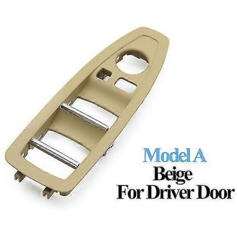 Cache de panneau de commande de lève-vitre intérieur de porte intérieure pour BMW Série 1, 3 et 4 (F20, F30, F31, F34, F35, F36) - Beige, beige - Porte conducteur (1/5)