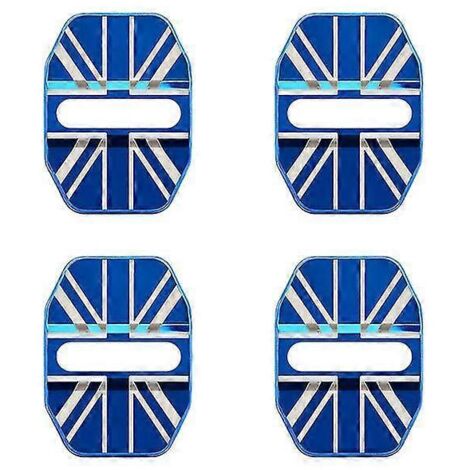 Cache-serrure de porte avec emblème drapeau national pour Mini Cooper S R55 R56 R57 R58 R59 F54 F60 Countryman Clubman Bleu (1/5)