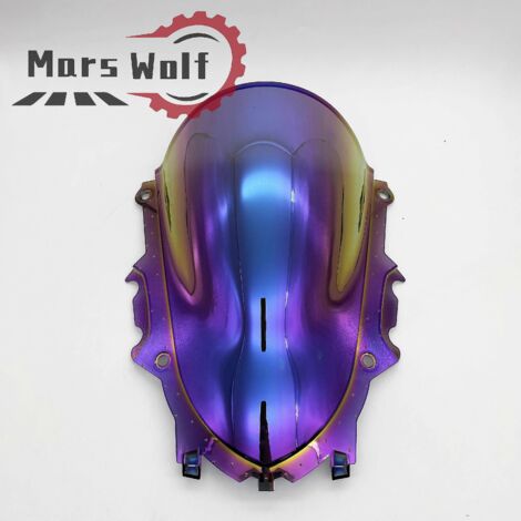 Pare-brise double bulle violet pour moto Yamaha YZF R25 R3 (2019-2020) (1/5)