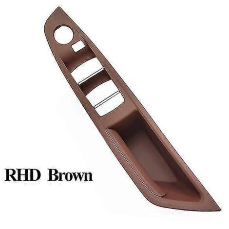 Cache de poignée de porte intérieure côté conducteur (LH/RH) pour BMW Série 5 F10 F11 F18 520 523 525 528 530 - Noir, beige, gris, rouge, marron - Poignée de porte intérieure - Conduite à droite (RH) (1/5)