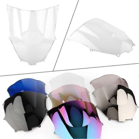 Pare-brise de moto style Café Racer, déflecteur de vent pour Kawasaki Ninja ZX9R (2000-2003) - Transparent (1/5)