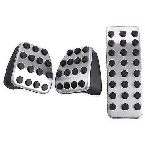 Couvre-pédales en acier inoxydable pour Mercedes-Benz AB CLA GLA GLE ML GL R W164 W166 X156 X164 X166 (2012-2015) - Pédales - MT (lot de 3) (1/5)