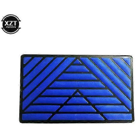 Tapis de sol universel en PVC pour voiture, 1 pièce, protection talon/pied, 25 x 15 cm, bleu. (1/5)
