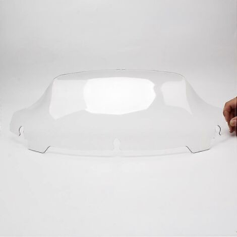 Pare-brise ondulé noir/fumé/transparent 4,5"/7"/10,5" pour motos Harley Touring Electra Street Glide FLHX FLHT (2014-2016) - Transparent (1/5)