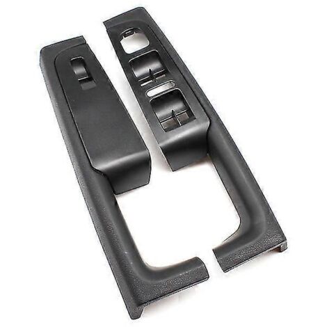 Kummyy Lot de 2 poignées de porte intérieures avant avec accoudoir, cadre et panneau de commande (réf. 3td867157a) pour Skoda Superb 2008-2013 - Poignées de porte intérieures - Noir (1/5)