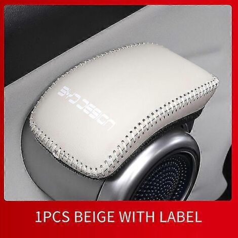 Housse de protection pour poignée de porte intérieure en cuir beige - Accessoires modifiés pour Atto 3 Byd Yuan Plus Ev - Poignées de porte intérieures - 1 pièce (1/5)
