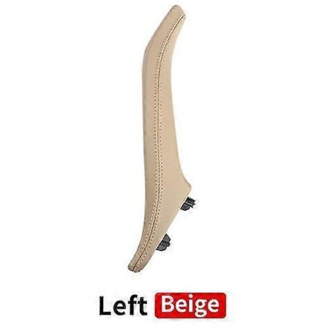 Poignée de porte intérieure gauche/droite en cuir pour BMW Série 5 F10 F11 (réf. 51417225852) - Beige (1/5)