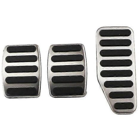 Couvre-pédales de pédales d'accélérateur et de frein en acier inoxydable pour Suzuki Jimny, Swift, Dzire, Ciaz, Wagonr, Ertiga et Baleno - Accessoires - Pédales - MT (1/5)