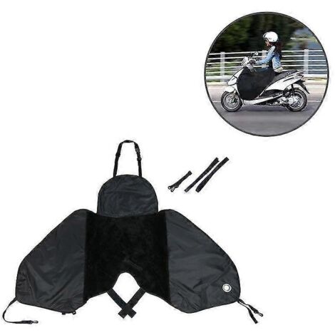 Protection contre la pluie pour scooter, jupe de protection contre le vent et les intempéries pour scooters, voitures électriques et scooters électriques. (1/5)