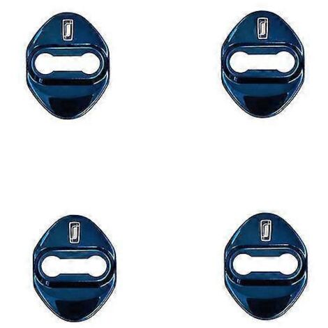 Lot de 4 protections de verrouillage de portière pour Faw Bestune T33 T77 T99 B70 Accessoires intérieurs auto Autocollants Protection de verrouillage de portière Bleu (1/5)