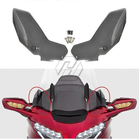 Étui de déflecteur de vent latéral pour pare-brise de moto Honda Goldwing GL1800 - Accessoires Gold Wing GL 1800 à partir de 2018 - Chrome (1/5)