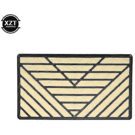 Tapis de sol universel en PVC pour voiture, 1 pièce, protection talon/pied, 25 x 15 cm, beige (1/5)