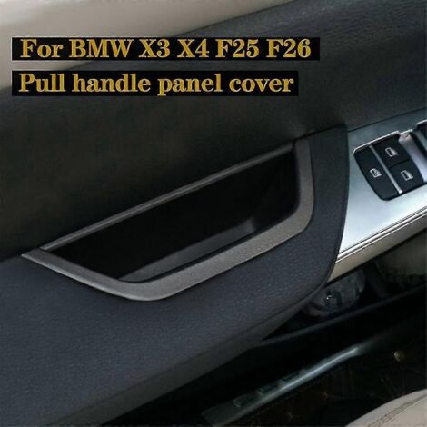 Poignée de porte intérieure avant gauche (côté conducteur) pour BMW X3 X4 F25 F26 (2011-2017) - Noir - Conduite à droite (1/4)