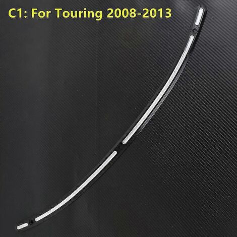 Garniture de pare-brise de moto CNC noire/chromée pour Harley Touring Electra Glide Street Glide FLHX 1996-2013 2014-2019 -- Garniture C1 2008-2013 (1/5)