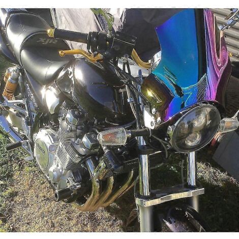 Pare-brise pour Yamaha SR500 SR400 SR250 SR125 SR 500 400 250 125 Classic, verre de pare-brise gris, bleu fumé, iridium--Iridium B (1/5)
