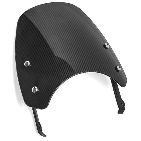 Pare-brise de moto Ducati Scrambler 2015-2020 2019 2018 2017, déflecteurs d'air avec support, toile anti-retour en carbone fumé
