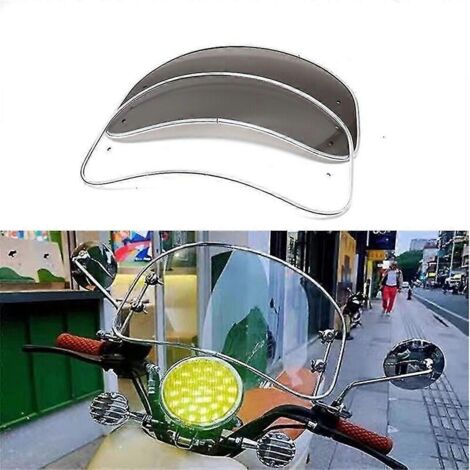 Déflecteur de vent transparent fumé pour pare-brise de moto/scooter (1/5)