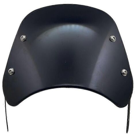 Déflecteur de vent universel noir pour pare-brise de moto (compatible Harley, Honda, Yamaha, Kawasaki, Suzuki, phares de 5" à 9,45") - n° 0632 (1/5)