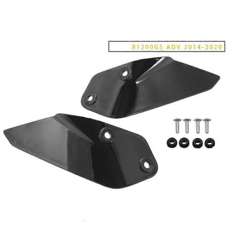 Déflecteur de vent latéral neuf pour pare-brise BMW R1200GS Adv (2014-2020) et R1250GS Adventure (2019-2021) - Noir (1/5)