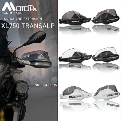 Protège-mains Motopa dédiés pour Honda Transalp 750 XL750 et Transalp 750 XLV - Protection de guidon et pare-brise - Gris - 1 jeu (1/5)