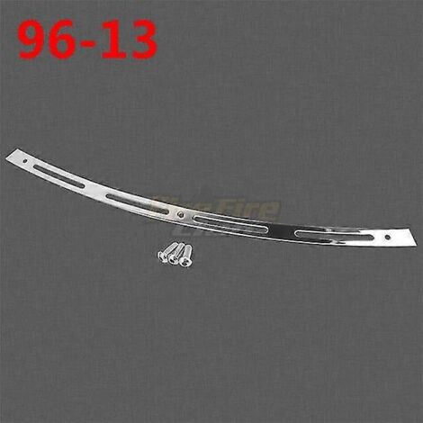 Garniture de pare-brise noire/chromée usinée CNC pour moto Harley Touring Electra Glide Street Glide FLHX FLHTC CVO 96-13 14-20--H 96-13 (1/5)