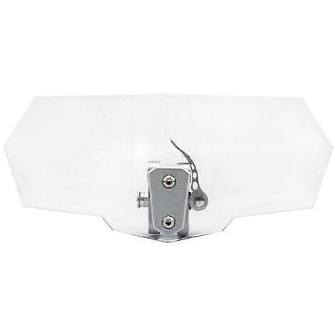 Déflecteur de vent de pare-brise réglable pour moto, en acrylique et alliage d'aluminium, bicolore (transparent). (1/5)