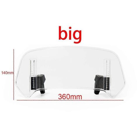 Déflecteur de pare-brise universel réglable pour moto BMW F750GS, F850GS, G310GS, G310R, F800R, F900R et F900XR (B transparent) (1/5)