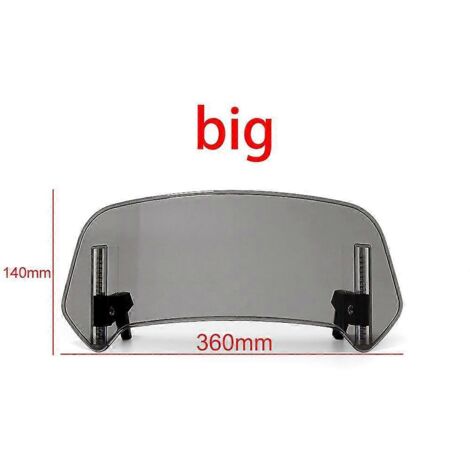 Accessoires pour Yamaha Tmax, Tmax 500, Tmax 530 et Tmax 560 : extension de pare-brise universelle, déflecteur de spoiler réglable, grand modèle fumé.