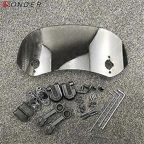Déflecteur d'air de pare-brise réglable pour Honda, BMW, Yamaha, Honda X Adv, Suzuki, Ducati, Kymco AK550 SY, Vespa - Gris - 29 cm (1/5)