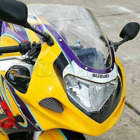 Pare-brise transparent pour moto Suzuki GSX-R 750, 600 et 1000 (modèles 2000 à 2003) - Compatible avec les modèles K1, K2 et K3