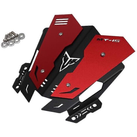 Accessoires moto : pare-brise sport, déflecteur de pare-brise pour Yamaha MT125 (2020-2021), MT15 (2018-2020) – Rouge (1/5)